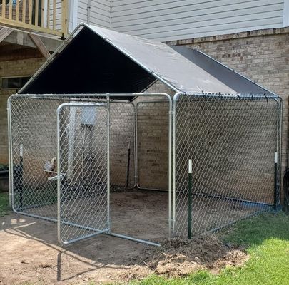 Painel de vedação barata Casa de animais de estimação para venda OEM Grande Chain Link Dog Run Kennel